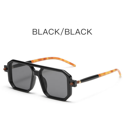 Fashion Double Beam Square Sunglasses