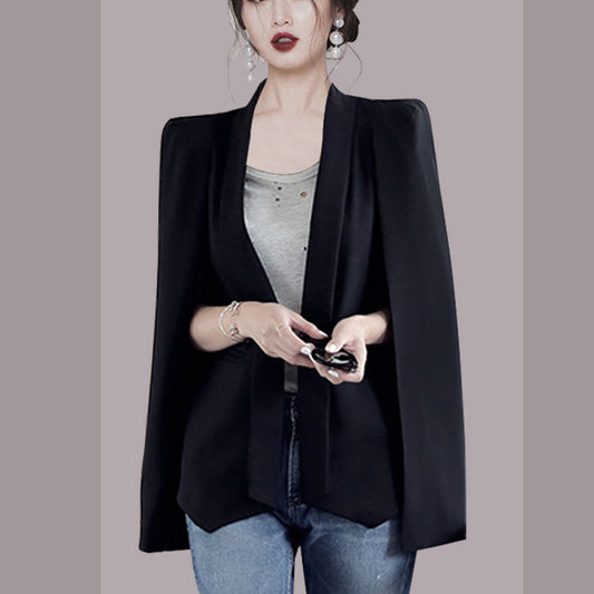 Fashion Personality Slim Cape Jacket