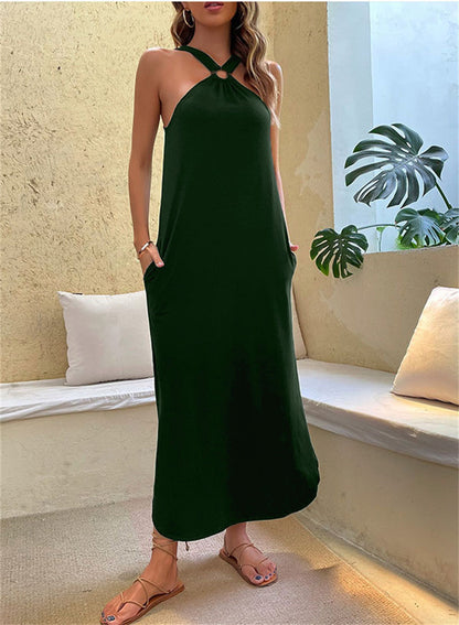 Fashion Halter Maxi Dress