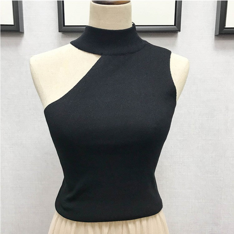 Fashion Pullover slim-fit knit base shirt