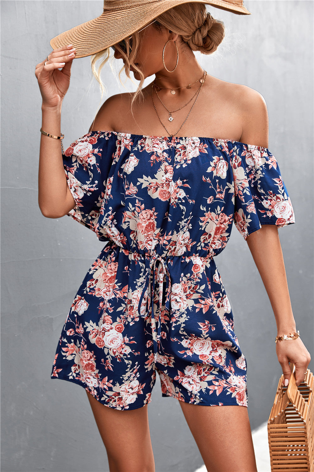 Fashion Floral Jumpsuit Set