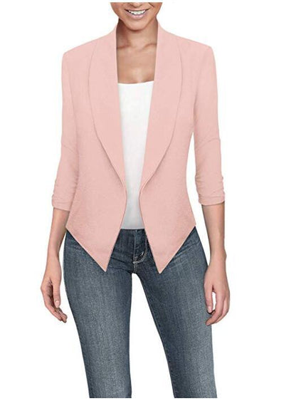 Fashion Cardigan Irregular Hem Jacket