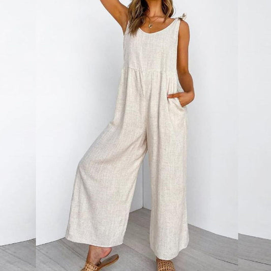 Fashion One-piece Sleeveless Jumpsuits