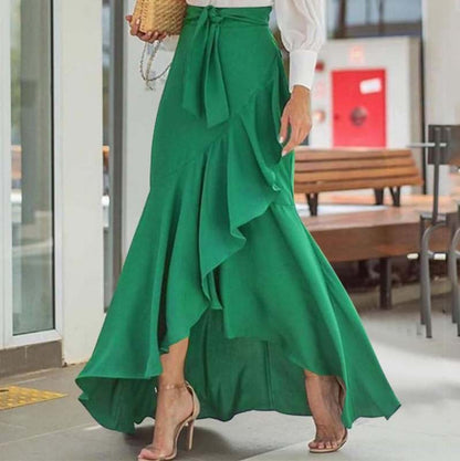 Fashion Fishtail High Waist Irregular Skirt