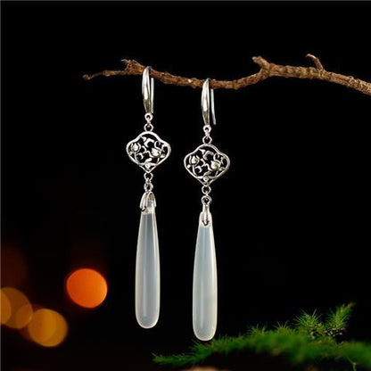 Fashion Agate Water Drop Earrings