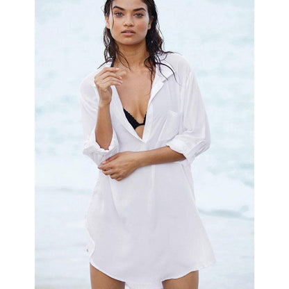 Fashion Beach Cover-up Sun Protection Shirt