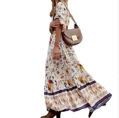 Fashion Bohemian Printed Long Dress