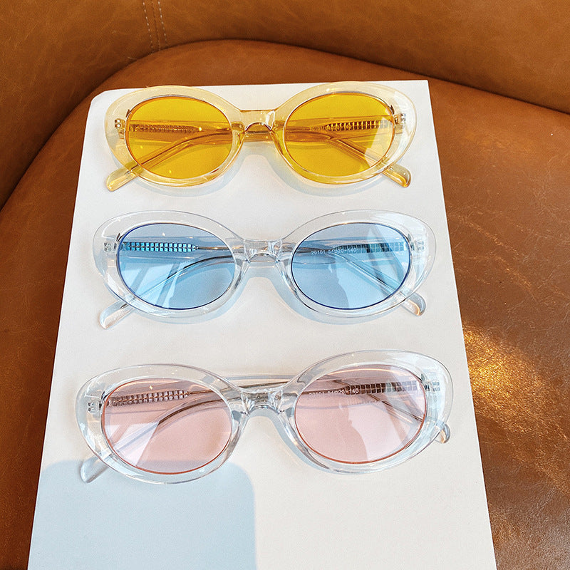 Fashion Small Oval Frame Sunglasses