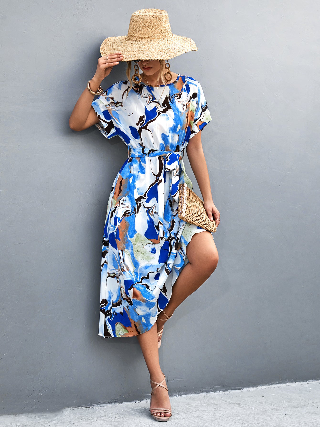 Fashion Backless Midi Dress