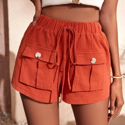 Fashion Pocket Loose Cargo Short