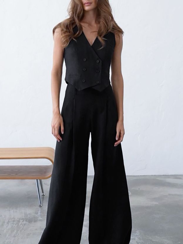 Fashion Vest Pants Suit