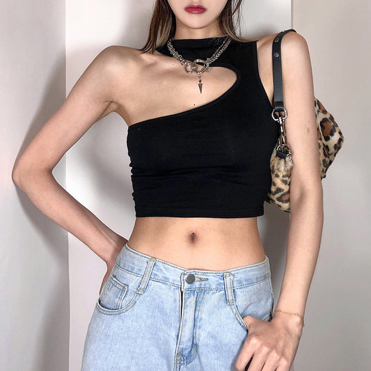 Fashion Halter Sleeveless Crop Top