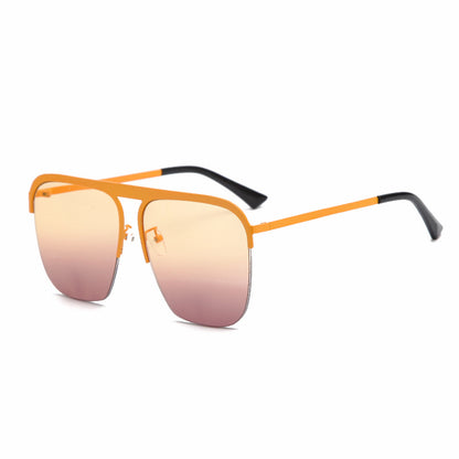 Fashion Trend Half Frame Sunglasses