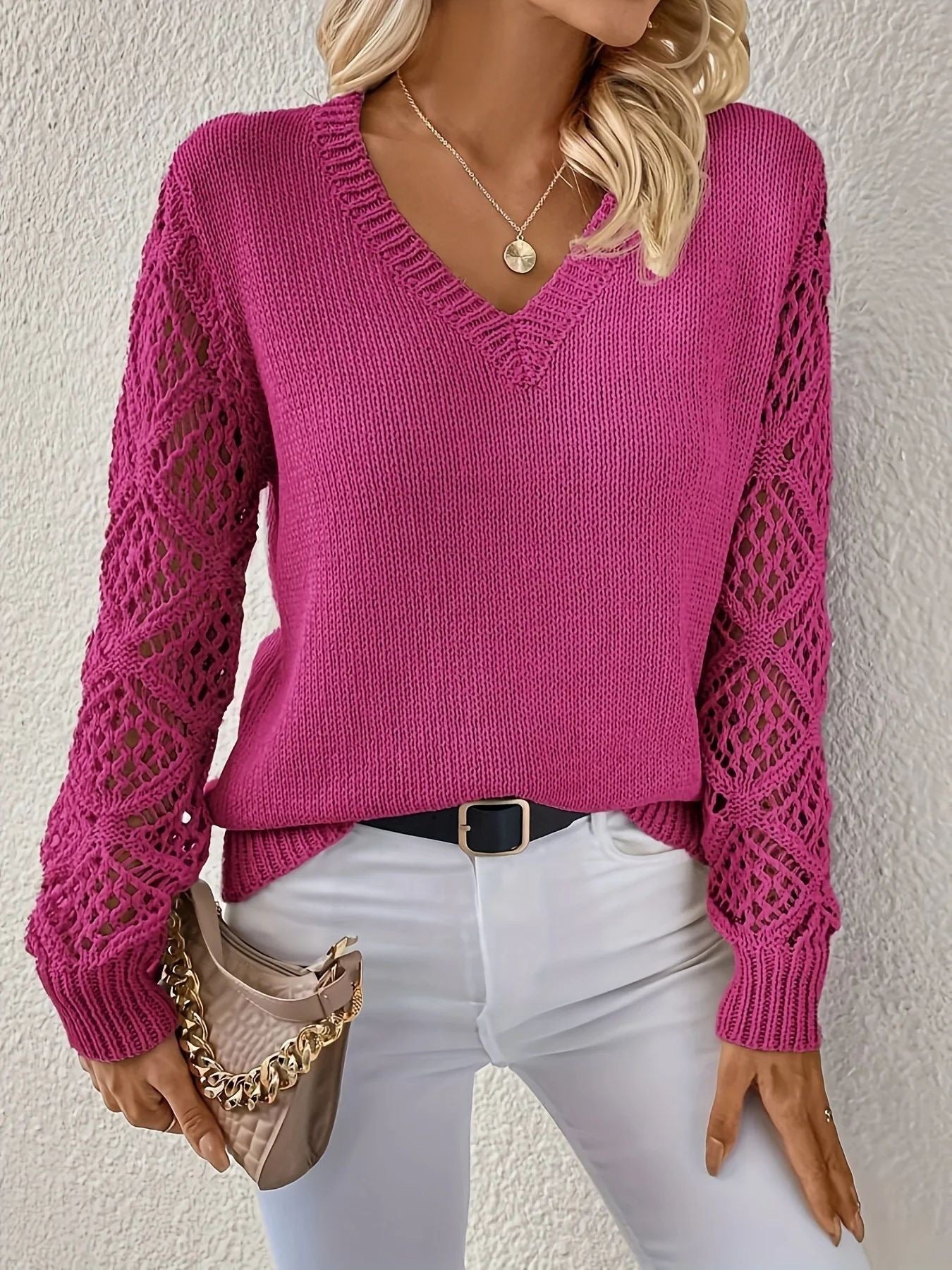 Fashion Hollow Knitted Sweater