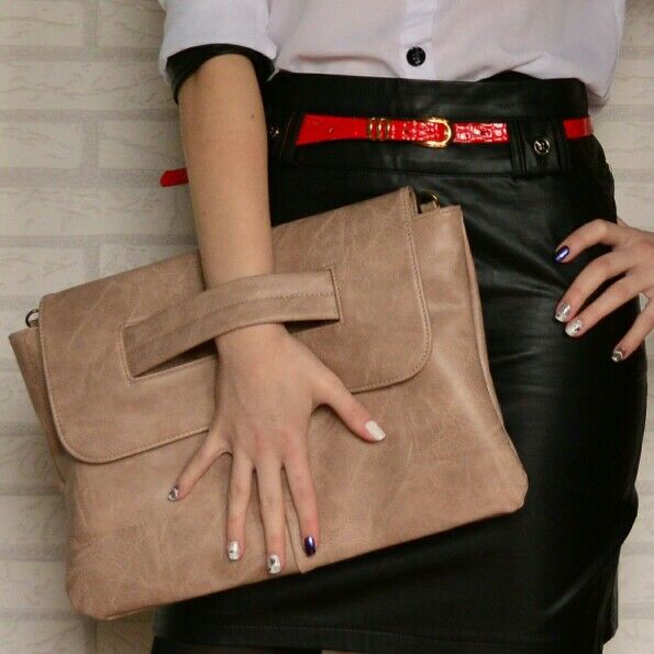 Fashion Retro Handbag With Sleeve Crossbody