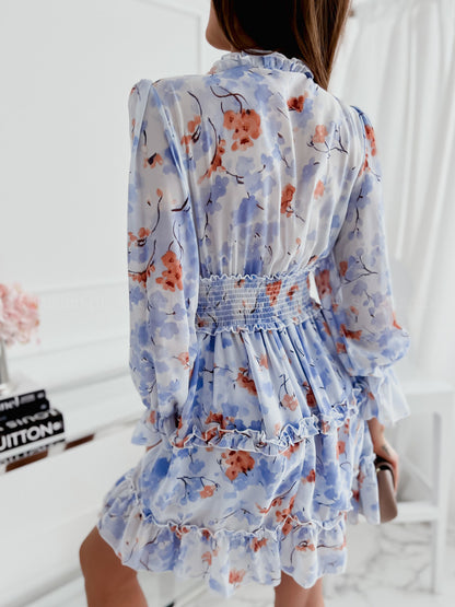 Fashion Floral Chiffon Dress