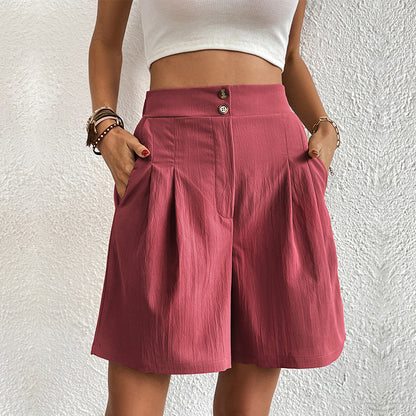 Fashion Leisure High Waist Shorts