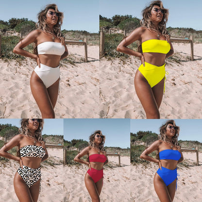 Fashion Split High Waist Bikini