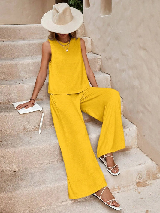Fashion Loose Pants Top Sets