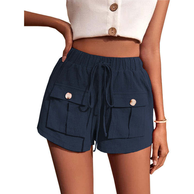 Fashion Pocket Loose Cargo Short