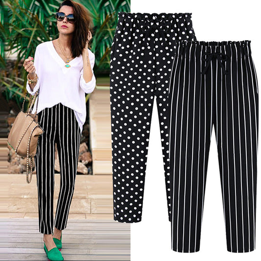 Fashion Chiffon cropped pants