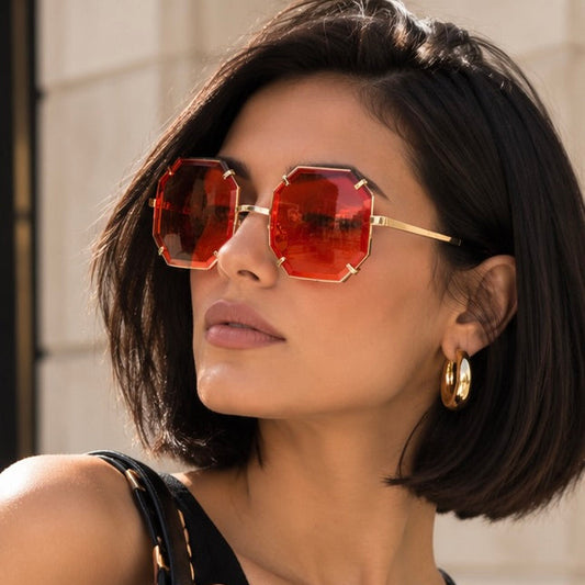 Solara Geometric Sunglasses