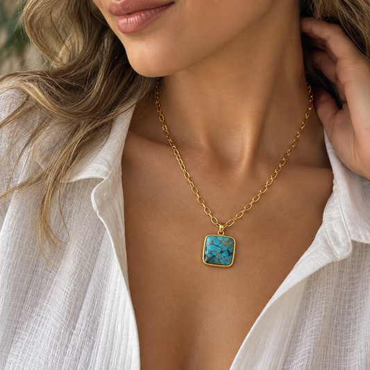 Maris Turquoise Pendant Necklace