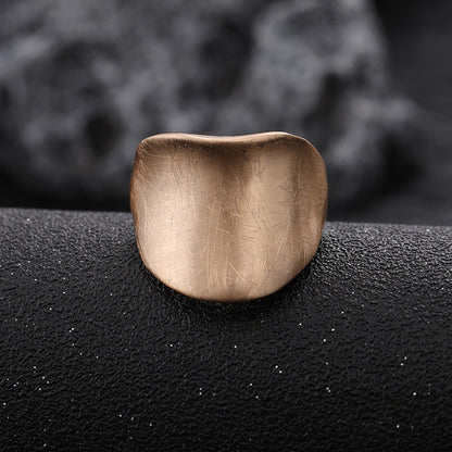Fashion Irregular Thick Gold And Silver Color Ring