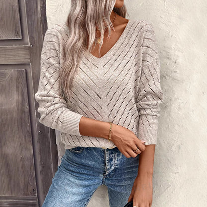 Fashion Hollow Loose Pullover Sweater