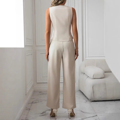 Fashion Casual Vest Pants Suit