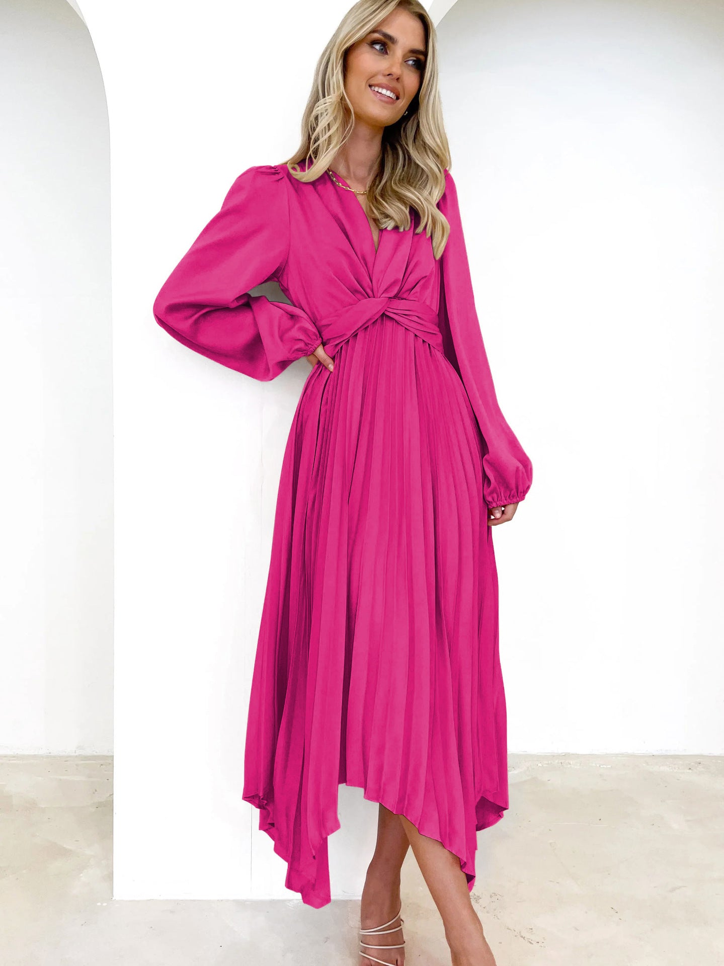 Fashion Irregular Long Sleeve Dress