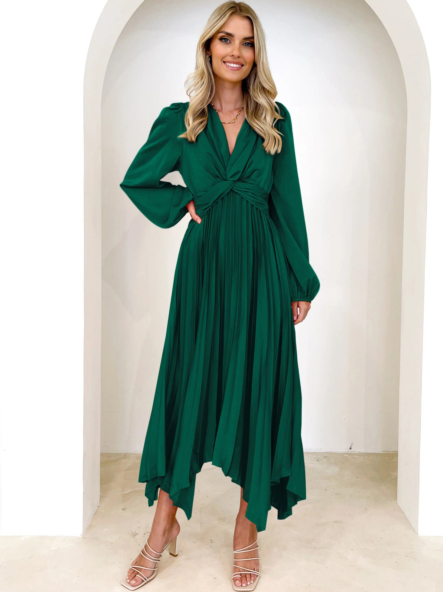 Fashion Irregular Long Sleeve Dress