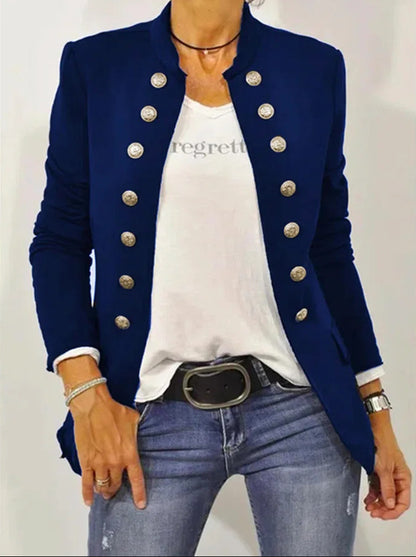 Fashion Stand Collar Cardigan