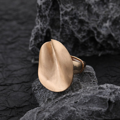 Fashion Irregular Thick Gold And Silver Color Ring