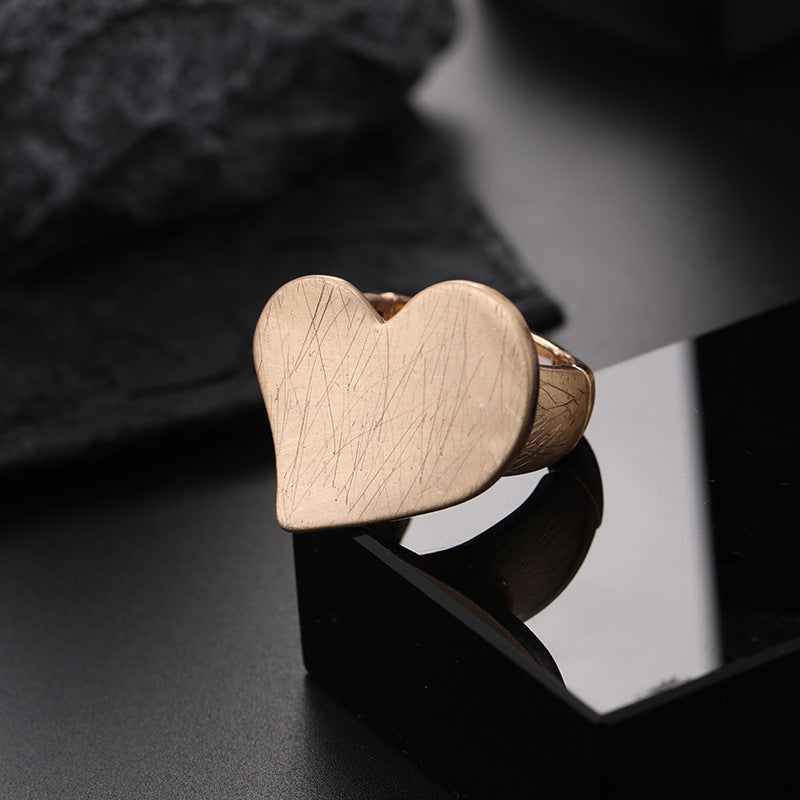 Fashion Irregular Thick Gold And Silver Color Ring