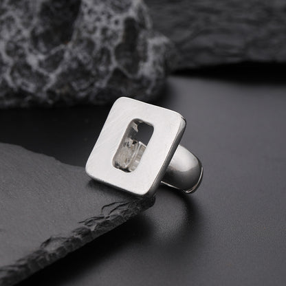 Fashion Irregular Thick Gold And Silver Color Ring