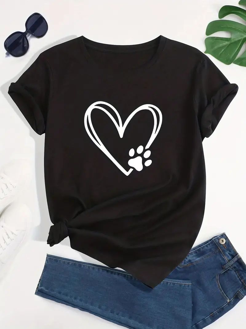 Fashion Chest Simple Printed T-Shirt