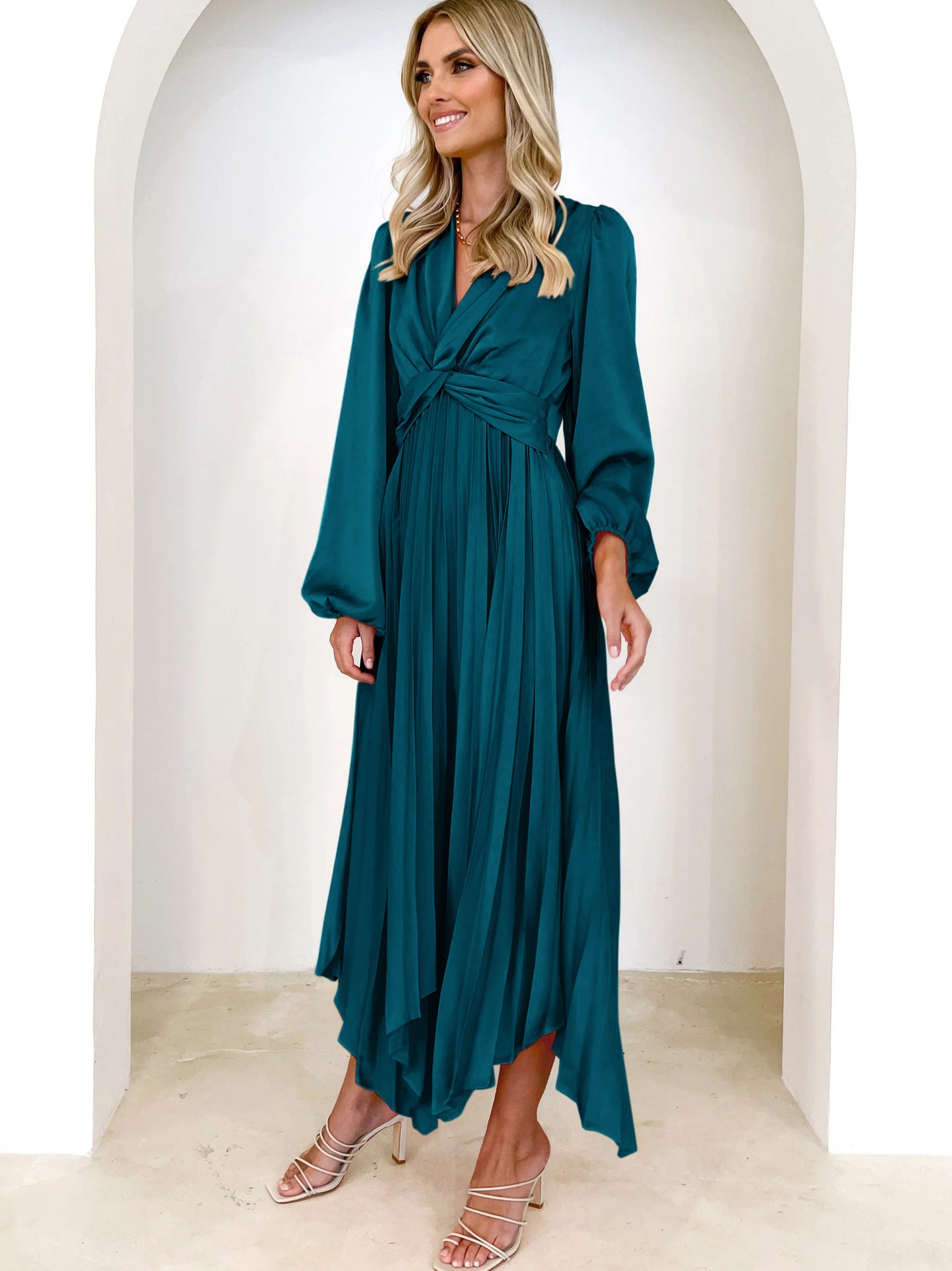 Fashion Irregular Long Sleeve Dress