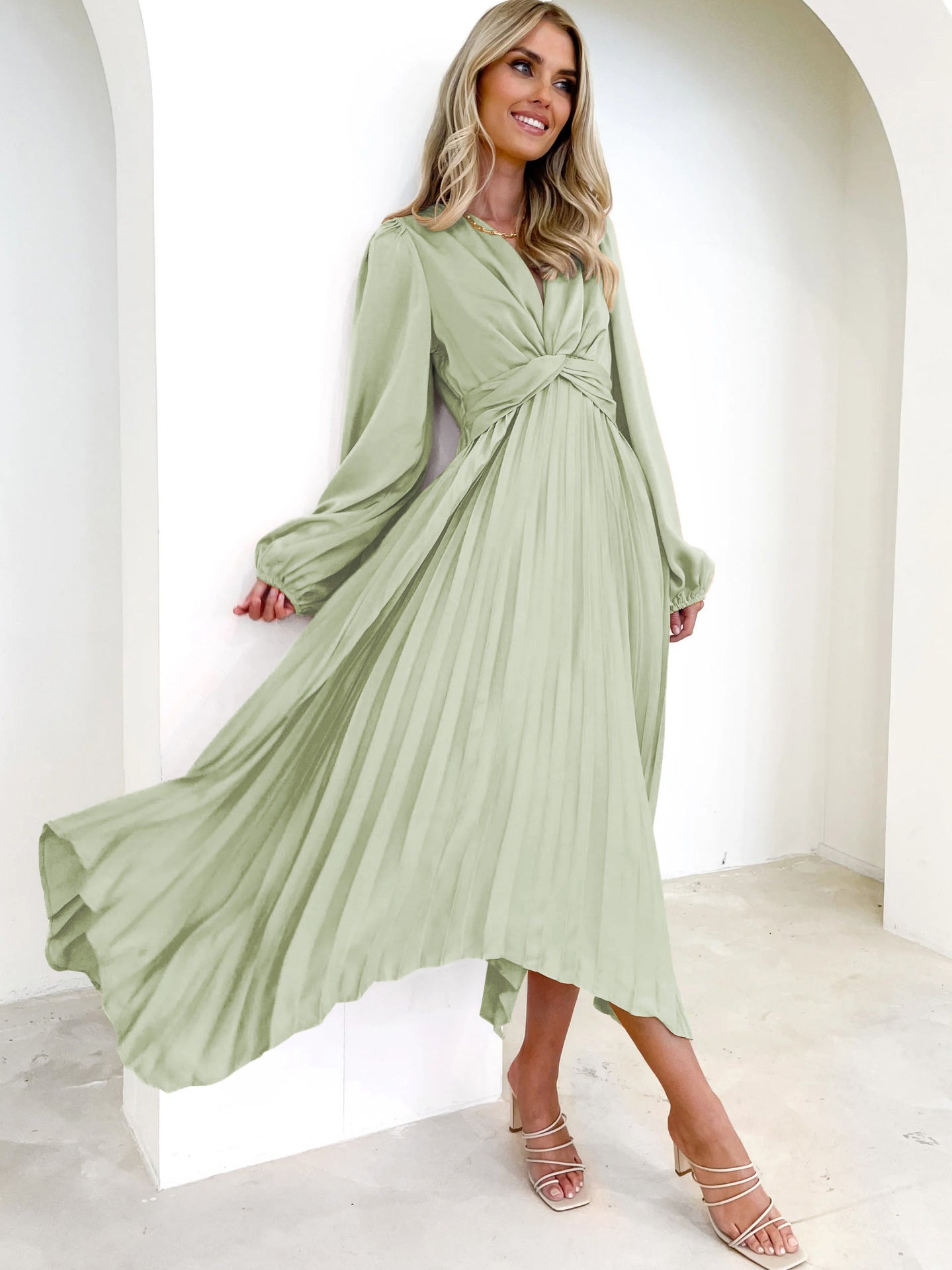 Fashion Irregular Long Sleeve Dress