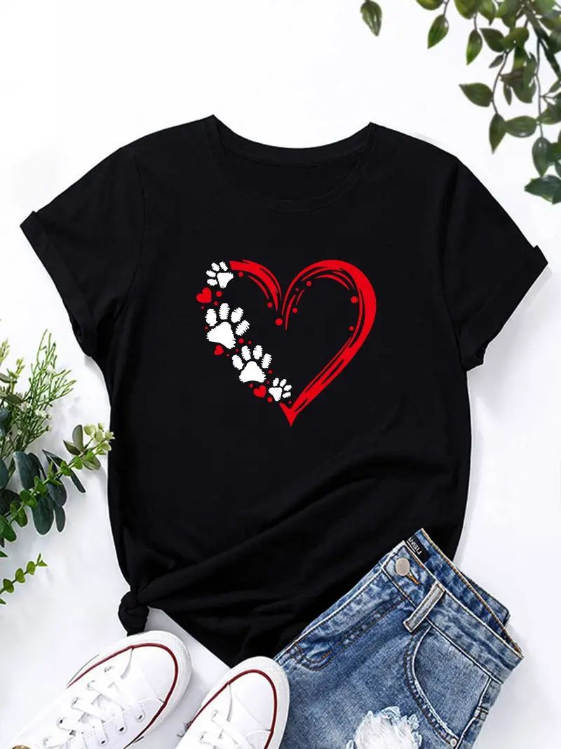 Fashion Chest Simple Printed T-Shirt