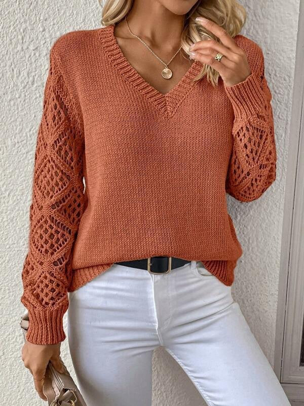 Fashion Hollow Knitted Sweater