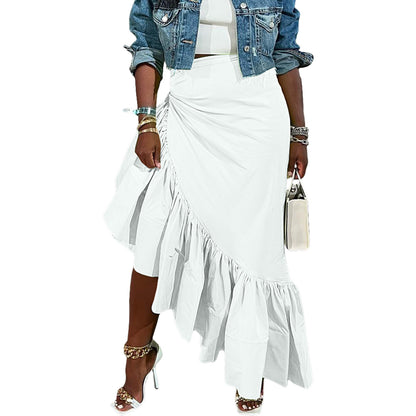 Fashion Irregular Ruffled Skirt