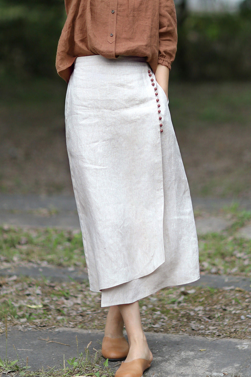 Fashion Irregular Stitching Skirt