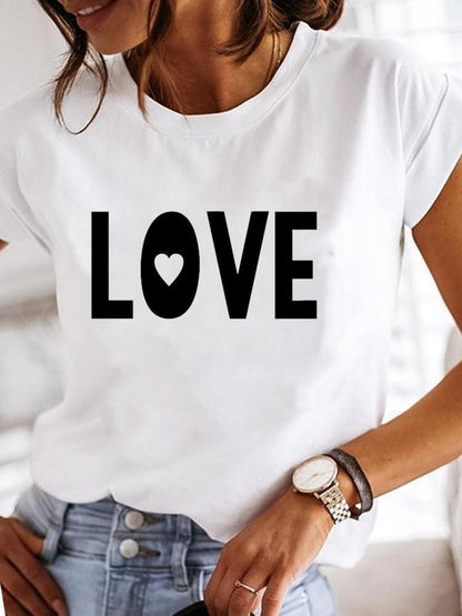 Fashion Daily Short Sleeve Casual Cotton T-shirt