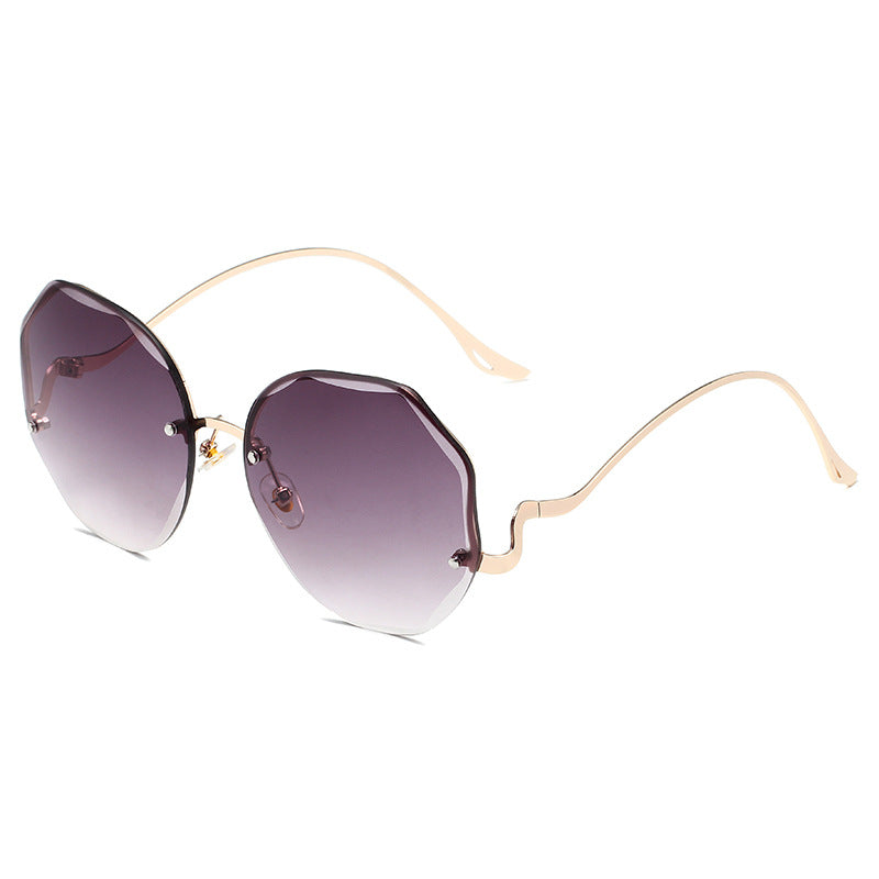 Fashion Irregular Rimless Sunglasses