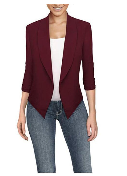 Fashion Cardigan Irregular Hem Jacket