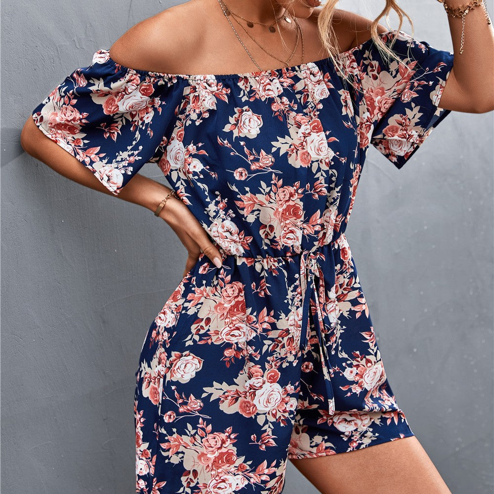 Fashion Floral Jumpsuit Set