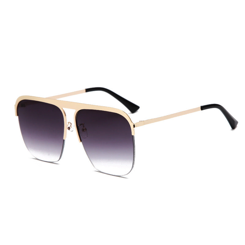 Fashion Trend Half Frame Sunglasses