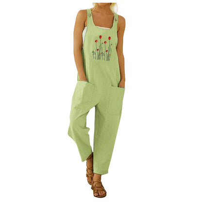 Fashion Embroidered Jumpsuits