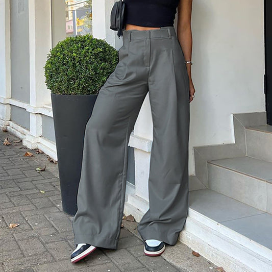 Fashion High Waist Wide Leg Pants